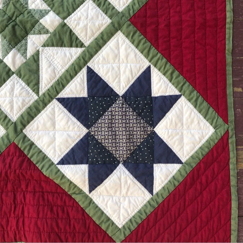 Handmade Star Lap Quilt/Wall Hanging